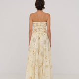 [Made in Spain] Carmen Says Vestido maxi con estampado de sistema solar de Grace