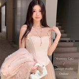 [Mummy Cat] My Soft Angel Floral Wool Corset Top Camisole