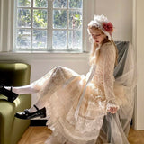Get trendy with [August Unicorn] Wedding Lace Cake  Skirt - Dresses available at Peiliee Shop. Grab yours for $129 today!