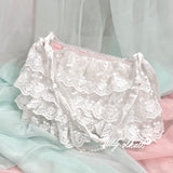 Silly Solkatt Lace Wave Pearl Chain Shoulder Bag