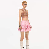 [2020’s Best Sale is Back] Lace-Up Harajuku Ruffle Mini Skort