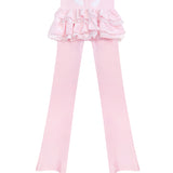OMI OMI Dreamy Doll Velour Jogger with mini skirt on