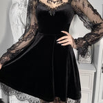 Get trendy with My Gothic Soul Lace Mini Dress -  available at Peiliee Shop. Grab yours for $25 today!