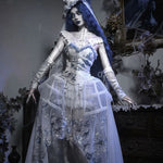 Get trendy with [Blood Supply] Corpse Bride 2024 Halloween Costume Gothic Corset Top with petticoats - Crop Top available at Peiliee Shop. Grab yours for $49.90 today!