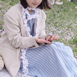 [Customized] The First Snow Hand Knitted Scarf