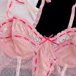 Get trendy with Lady amour pink lace bra top -  available at Peiliee Shop. Grab yours for $14 today!