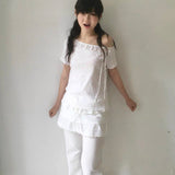 SicAstra Flower Diary Floral Off-shoulder Shirt