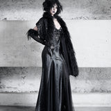 [Blood Supply] Shadow Stalker Gothic Bodycon Cami Dress with Mermaid Hem