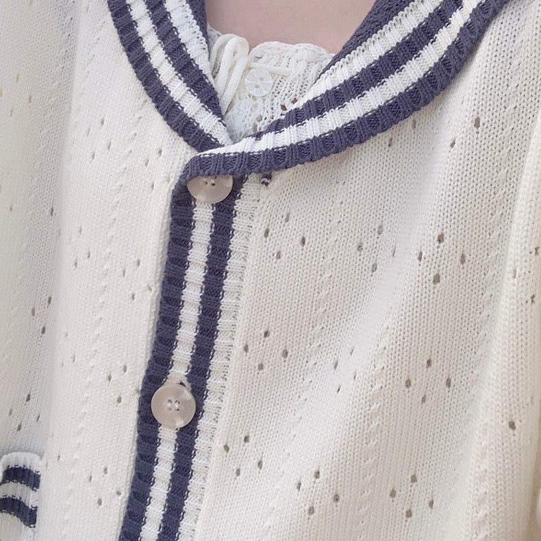 Get trendy with Sailor Girl’s Autumn Knitting Wear Sweater Cardigan - Sweater available at Peiliee Shop. Grab yours for $25.50 today!