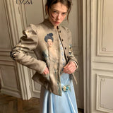 UNOSA Courtly Portrait Garden Quilted Jacket