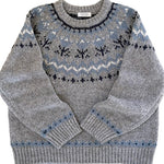 Get trendy with Vintage Fairy Grey fair isle sweater wool blended - Sweater available at Peiliee Shop. Grab yours for $25.50 today!