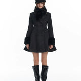 34Ounce Heiress Charm Wool Coat with Faux Fur Scarf