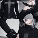 [Blood Supply] Shadow Stalker Gothic Faux Wool Base Shirt