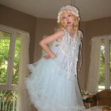 August Unicorn Cloud Ruffle Fairy Dress