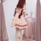 [Rose Island] Rosy Blush Ruffle Mini Dress