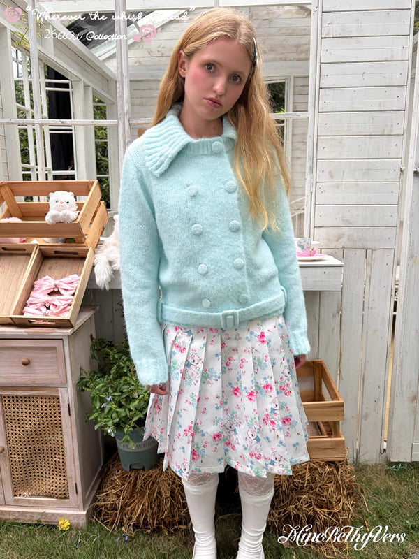 MineBeThyVers Blues Time Wool Blend Cardigan Jacket