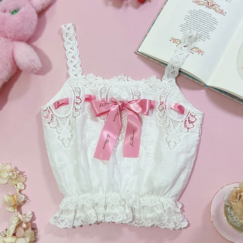 Get trendy with [Le Flacon] 'Lolita98' Vintage-inspired Camisole and Bloomers Set - customized -  available at Peiliee Shop. Grab yours for $109 today!