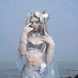 [Blood Supply] Tears Of The Abyss - Siren’s Halter Tank Top