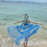 Get trendy with [August Unicorn] Klein Blue Dreamy Outer Dress - Dresses available at Peiliee Shop. Grab yours for $62 today!