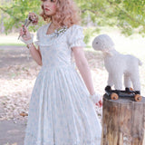 [Leflacon] 'La Feerique Roseraise' Vintage-inspired Rose One-piece Dress