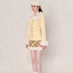 Get trendy with [Underpass] Sweetheart Woolen Jacket & Skirt Set -  available at Peiliee Shop. Grab yours for $46 today!