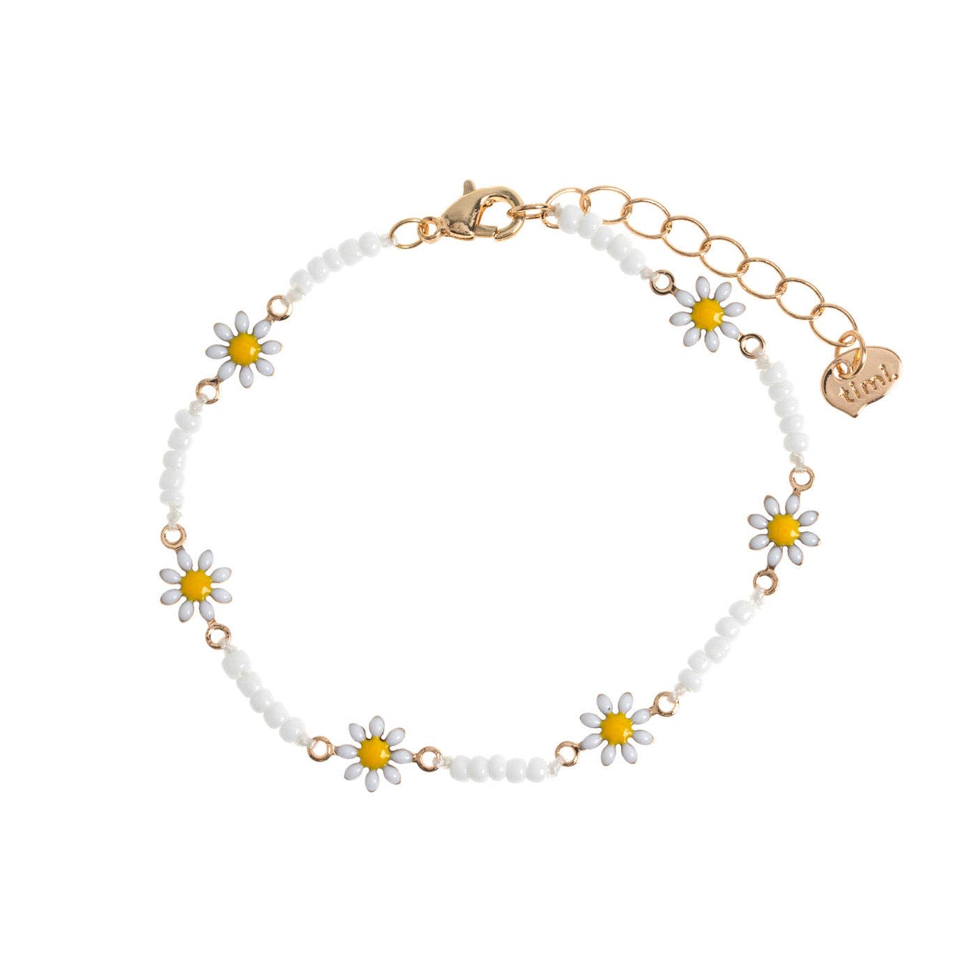 Get trendy with [Timi Of Sweden] Astrid - Flower Daisy Enamel Bracelet -  available at Peiliee Shop. Grab yours for $34 today!