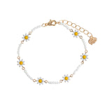 Get trendy with [Timi Of Sweden] Astrid - Flower Daisy Enamel Bracelet -  available at Peiliee Shop. Grab yours for $34 today!