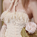 Blood Supply Winter Gala Knit Padded Corset Top