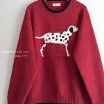 Get trendy with Christmas Poppy Oversized Knitting Sweater - Sweater available at Peiliee Shop. Grab yours for $23 today!