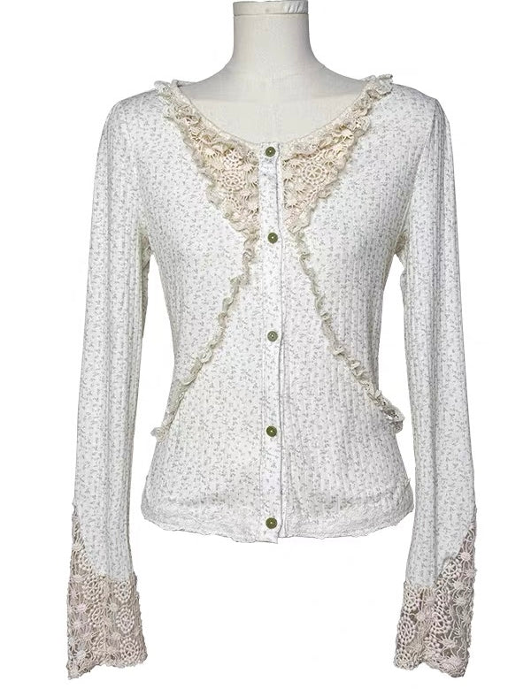 Rose Island Rose Letter Crochet Day Cardigan