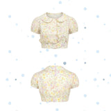 MineBeThyVers Floral Garden cropped Top