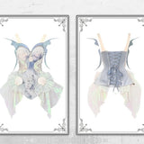 [Blood Supply] Silver Song Of Siren - Mermaid Corset Top