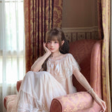 Inès Blossom Lace Nightdress Home Sleepwear