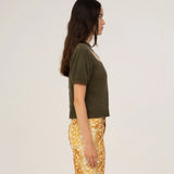 [Made In Spain] Carmen Says Deer Print Knit Puff Sleeves Sweater