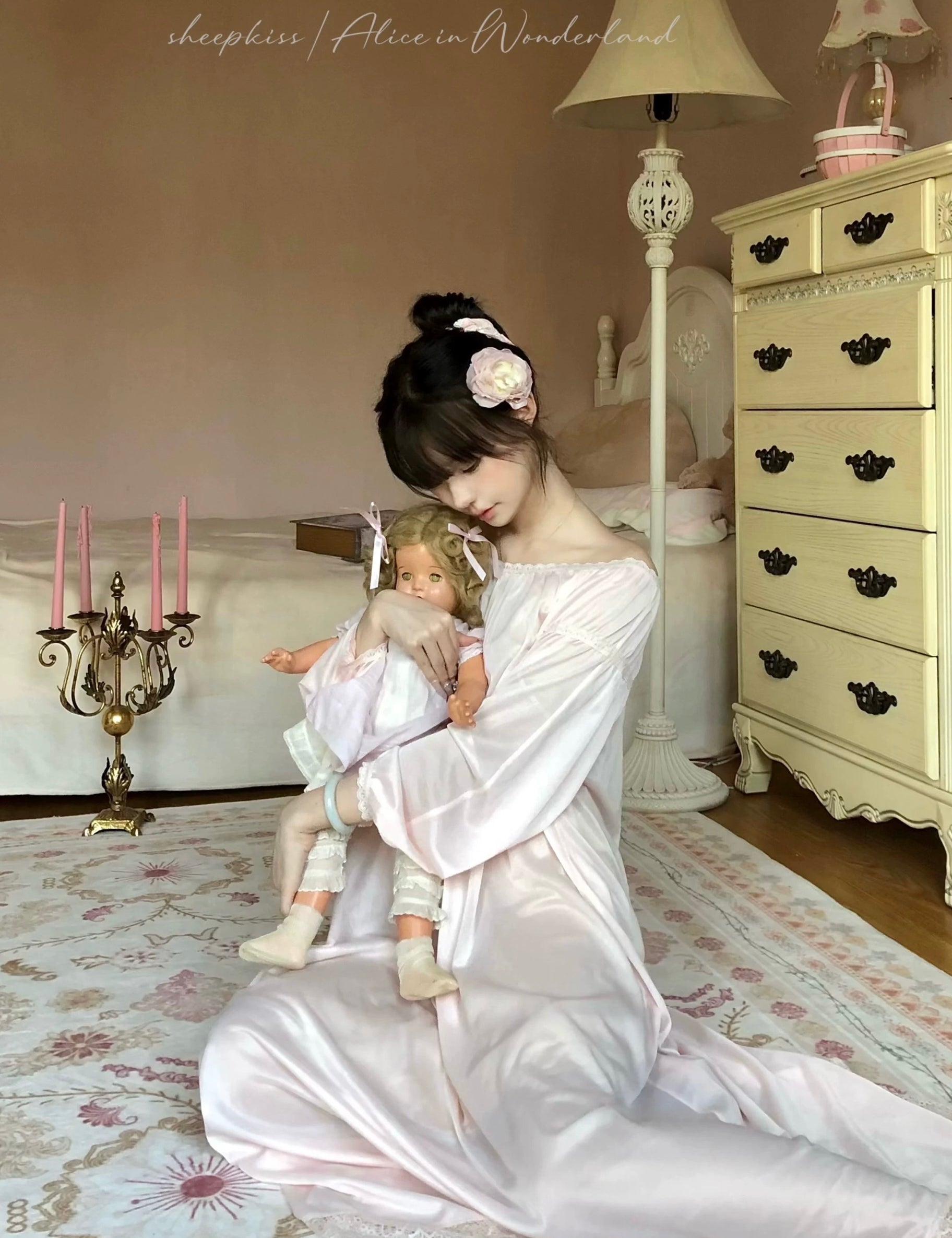 SheepKiss Alice Princess Vintage Loungewear Dress