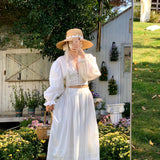 [Tailor Made] Morning Dew Handmade Cotton Bridal Maxi Dress