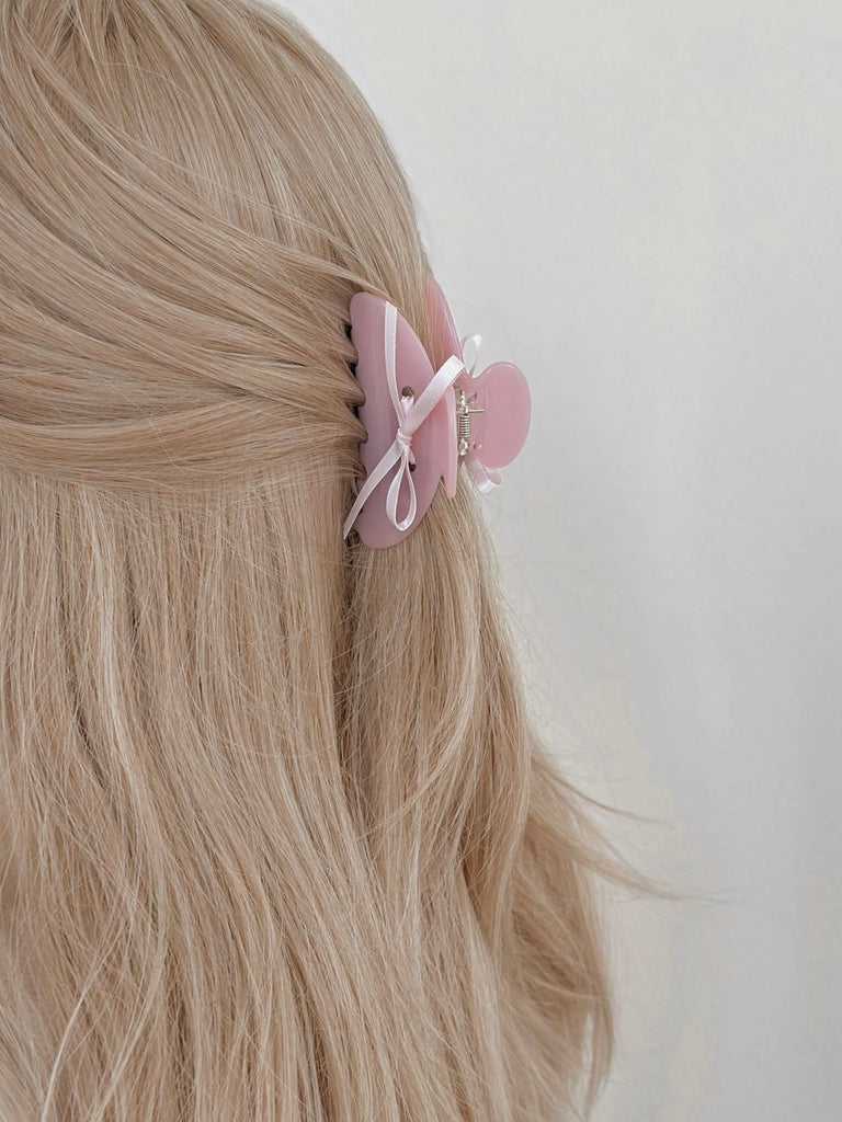 Angelic pink actylic hair claw clips - Premium  from Basic - Just $5.80! Shop now at Peiliee Shop