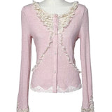 Rose Island Rose Letter Crochet Day Cardigan