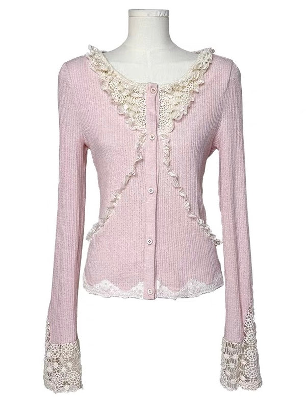 Rose Island Rose Letter Crochet Day Cardigan