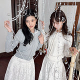 [Pacific Position] Angel Heart Club Wool Blended Cardigan