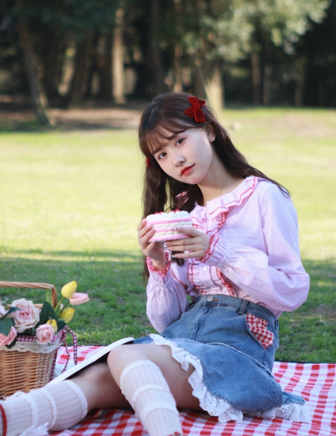 Get trendy with Doll Polka Dot Christmas Sweet Shirt -  available at Peiliee Shop. Grab yours for $22 today!