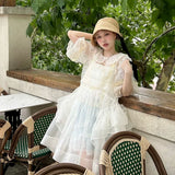 Get trendy with [August Unicorn] Angel Shell Princess transparent outer dress - Dresses available at Peiliee Shop. Grab yours for $105 today!