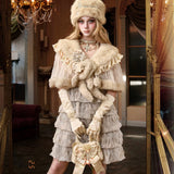 Blood Supply Winter Gala Faux Fur Cape