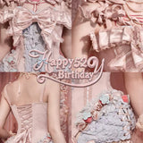 Blood Supply Pink Baroque Cake and Ribbon Corset