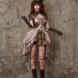 Get trendy with [Blood Supply] Dragon Era steampunk short Cake mini Skirt - Skirt available at Peiliee Shop. Grab yours for $55 today!