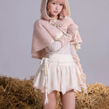 Rose Island Elf’s Cozy Little Pink Cape and Gloves Set