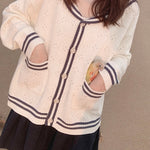 Get trendy with Sailor Girl’s Autumn Knitting Wear Sweater Cardigan - Sweater available at Peiliee Shop. Grab yours for $25.50 today!