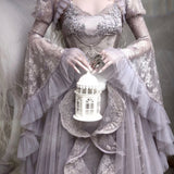 Blood Supply Moonlight Spirit Lace Bell Sleeves Cardigan