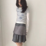 Get trendy with Sic Astra Snow Doll Coquette Sweater - Accessories available at Peiliee Shop. Grab yours for $39 today!