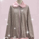 [Evil tooth] Free Me Gyaru girl leopard print hoodie